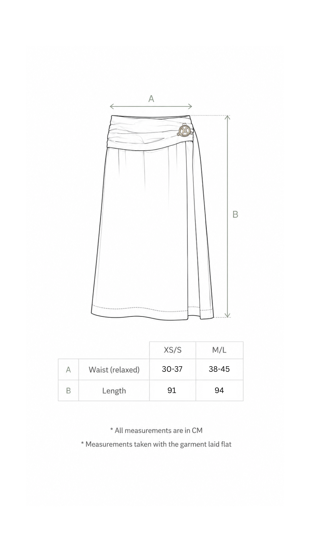 Pre-Order Beach Linen Skirt - Brown