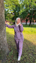 Pre-Order Linen Wide Pants - Purple
